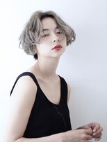 ココ 本八幡(KOKO)&nbsp;黒髪クラゲヘアーオリーブグレー小顔ココアベージュ丸型卵型ボブ