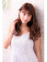 ソア 武蔵小杉(SOAR) かき上げヘムライトラベージュ暖色カラーストカールくびれヘア