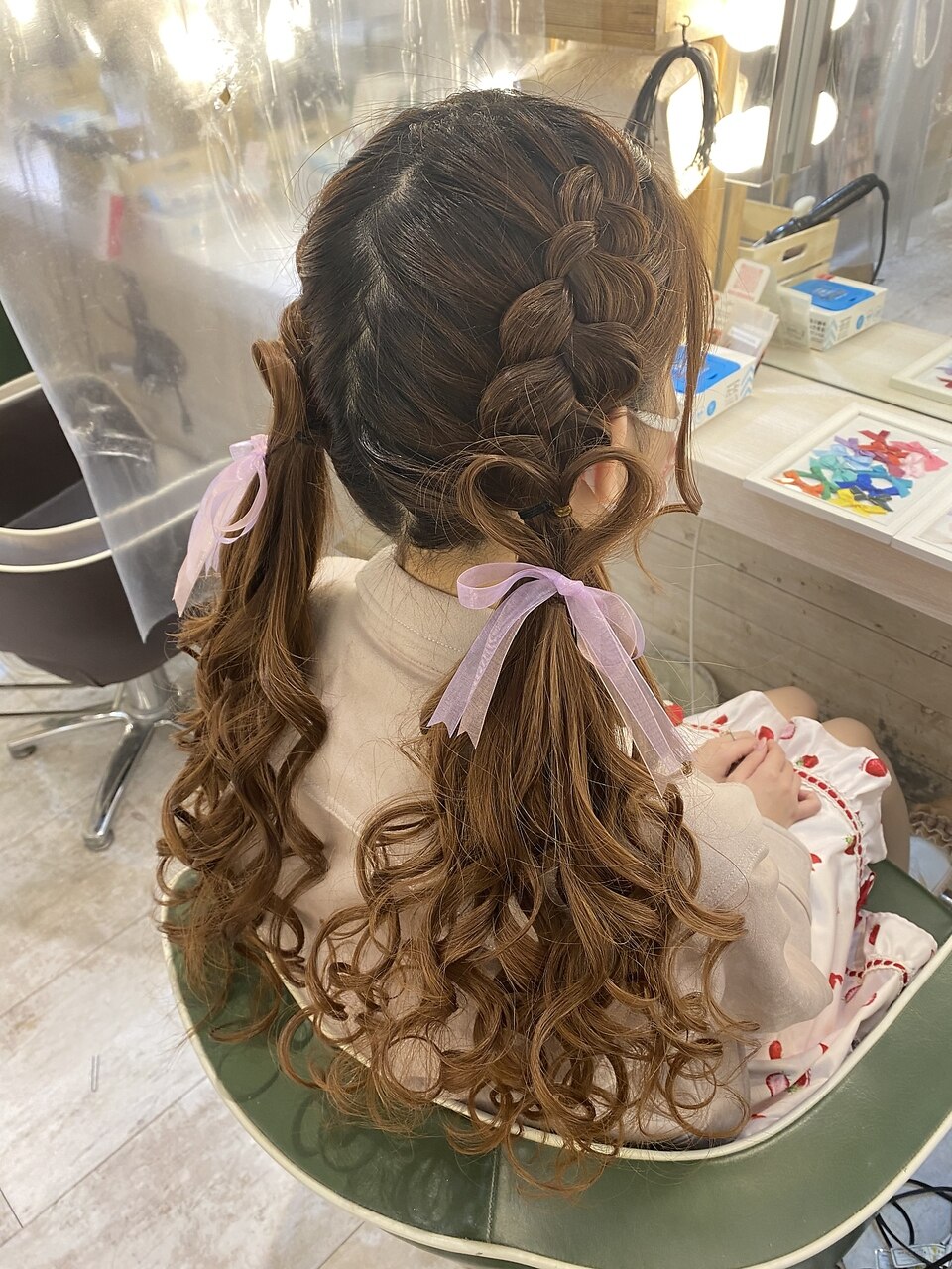 現品限り】ハートブレイズ♡リングエクステ ツイン 推し活ヘア