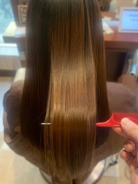 アース 菊名店(HAIR&MAKE EARTH) うる艶髪質改善カラーベージュブラウンバレイヤージュ20代30代