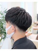 ツーブロック刈り上げショート