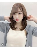 ベージュ/ハイトーン/レイヤー/ボブ/韓国/髪質改善/透明感/立川