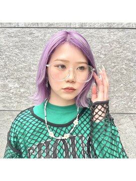 ユートピア(U topia) #ペールバイオレット　#透明感カラー　#ブリーチ3回～