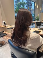 ガリカ 横浜(Gallica) 【後藤嵩広】暗髪艶感ナチュラルピンクブラウン/レイヤーロング