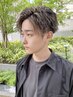 メンズカット+メッシュハイライト+トリートメント（メンズ/メンズカット）