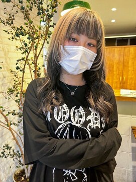 アンドファイン ヘアビューティー(＆Fine hair beauty) アンブレラカラー×ウルフカット