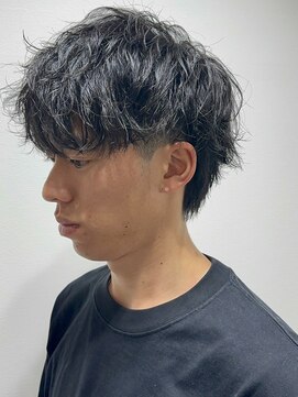 ニアウ 太田店(Niau) ツイストスパイラルパーママッシュメンズパーマ波巻きパーマ
