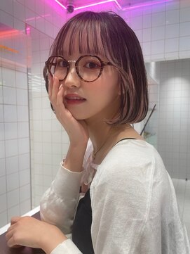 ロンドルーチェ 心斎橋(Lond luce) ダークアッシュ/ミディアムレイヤーカット［髪質改善/縮毛矯正］