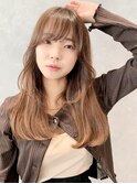 抜け感ヘア/シースルーバング/くせ毛風/エアストレート/馬車道