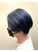 ブルー×ショート