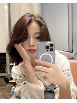 30代40代/トレンドの韓国ボブ/オルチャンボブ/切りっぱなしボブ