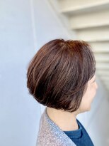 ルーファス 恵比寿 渋谷(Ruufus)&nbsp;白髪ぼかしハイライト＋大人ショート　　　　　2405