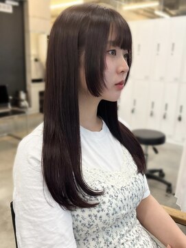 アリュウル 表参道(ALLURE) 大人可愛い艶カラー＊ピンクラベンダー＊フェイスレイヤー