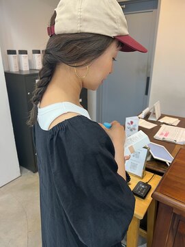 ペイジヘアー(paige hair) 透明感カラー/オリーブグレージュ/ロングヘア