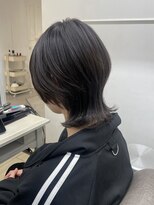 【クラゲウルフ】中性ウルフレイヤーカットロングウルフヘア