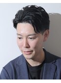 爽やかアップバンクセンターパートツーブロックショート