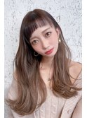 ≪chan.≫フレンチカジュアルカーキベージュレイヤーロング