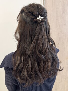 シュピネ(choupinet) ふわふわハーフアップ