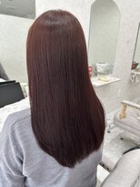 ロエン 西岡崎店(ROEN)&nbsp;ワインレッド/ワンカラー/艶髪/髪質改善