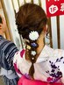 浴衣着付け+ヘアセット　５５００円/６/20/21/22お電話でも可
