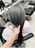 グレーシルバールーツカラーデザインカラー毛先カラー裾カラー