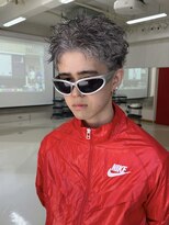 デビュー ヘアーメイク&nbsp;スペインカール/スパイキーショート/ブルーブラック/宜野湾