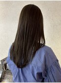 髪質改善カラー　艶カラー　ブラウンカラー　ミディアム