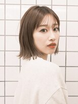 ガーデンヨコハマエスト(GARDEN YOKOHAMA est)&nbsp;ボブ　外ハネボブ　くびれヘア　切りっぱなしボブ　暗めカラー