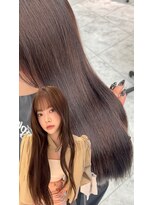 ロンドルピナス 小倉(Lond Lupinus) ミディアムヘア暗めカラー/デザインカラー/フェイスフレーミング