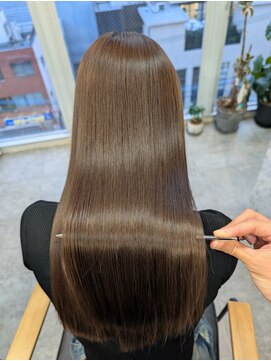 ムード(mood) 美髪矯正/髪質改善トリートメント/酸性縮毛矯正/マロンベージュ