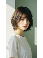 コトナ 越谷店&nbsp;透明感あるデザインカラー×前下がりボブカット30代40代50代越谷