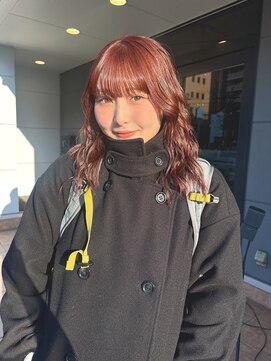 ヘアーアイストゥーレ(HAIR ICI TRE) ブリーチなしオレンジカラー暖色カラー