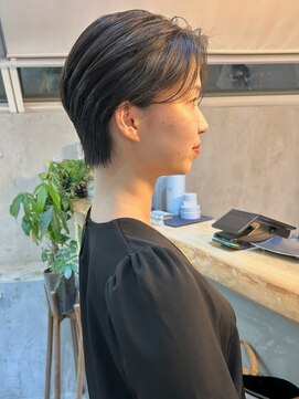 ロンド 表参道店(Lond) グランマッシュ/オリーブグレー/ショート/ヘイリーボブ/前髪