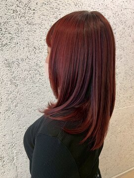 DAMANI 表参道 髪質改善/ヘッドスパ/ハイライト/白髪染め/白髪ぼかし/縮毛矯正 似合わせカット/ミディアムレイヤーカット[表参道駅]