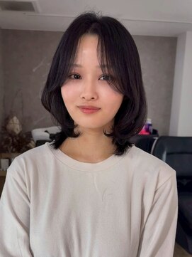 エトワ 中央店(etoi) 大分ミディアムボブレイヤー軽め韓国レイヤーくびれスタイル