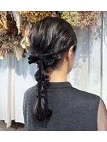 アミー 銀座(Ammy)&nbsp;編みおろしヘアセットyu #お呼ばれヘア#ヘアセット#ヘアアレンジ