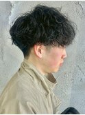 MEN'S HAIR/波巻きツイストスパイラル/リバースセンターパート