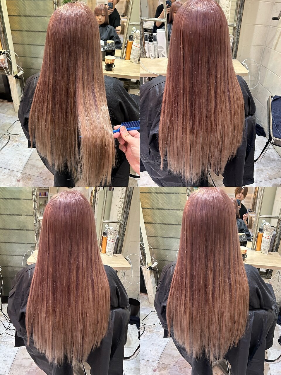 ピンクベージュカラー：L276563615｜6Dエクステ 板橋店のヘアスタイル