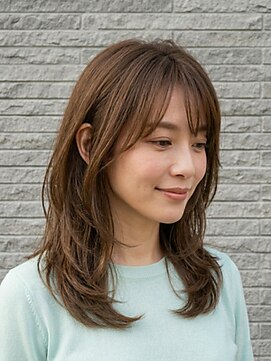 ルシード スタイル リコット(Lucido Style Ricotto) 透明感カラーくびれ巻き小顔大人可愛いモテ髪レイヤーカット前髪