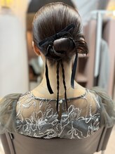 ジュノヘアー(Juno.hair)&nbsp;《Juno.hair》ヘアアレンジ/結婚式ヘア/カチモリヘア