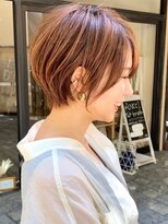 ビュートヨナカ(VIEW TOYONAKA) 40代/小顔カット/丸み・くびれショートボブ/暖色カラー/豊中