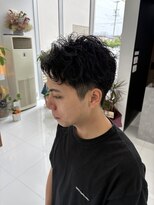 シーナ バイ マグ(siina. by Mag) メンズショートパーマ×ブリーチなしカラーで爽やかに