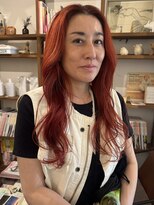 バローチェ 大阪 堀江(Barouche) 【Barouche/中島綾子】 オレンジヘア ロング 堀江
