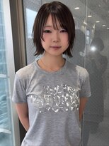 ニューヨークニューヨーク 三宮駅前店(NYNY) ナチュラルミニウルフ×顔まわりレイヤー