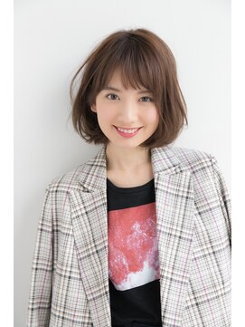 ラフ フロム ガーデン(Laf from GARDEN) 加藤貴大30代40代人気大人可愛い ワンカールパーマボブ