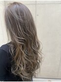オリーブグレージュ デジタルパーマ