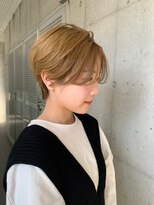 ガルボ ヘアー(garbo hair)&nbsp;#ハンサム #ショート #ハイトーン #イメチェン #可愛い