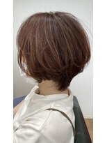 セックヘアデザイン(Sec hair design)&nbsp;【Sec. hair design 水戸】ショートボブ+オイルグロスカラー