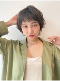 大人可愛い 20代30代 ショート 束感パーマ