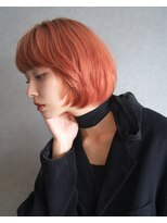 オーレント(AULENT)&nbsp;ペールオレンジ×レイヤーボブ